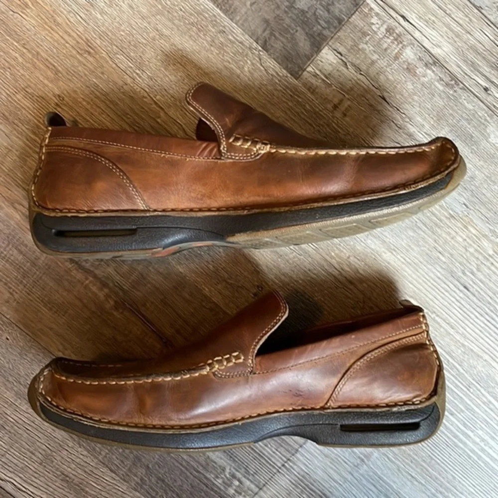 COLE HAAN by Nike-Air Men’s Brown Leather Loafers, Size 11.5
